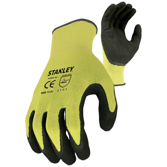 Arbetshandske Storlek (handskar): 10, L Stanley by Black & Decker Stanley Sandy Foam Gripper Size 10 SY890L EU 1 par