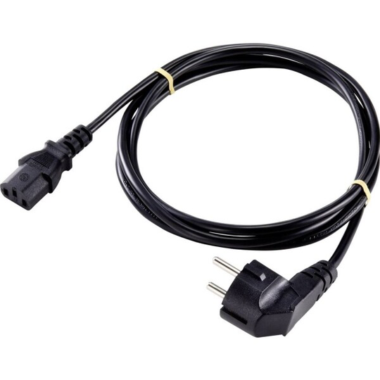 Sygonix SY-5043492 Koldapparater Tilslutningskabel Sort 2.00 m