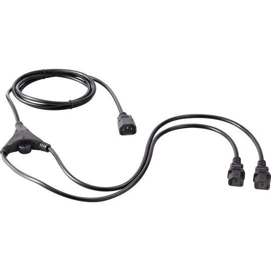 Sygonix SY-5042698 IEC Y-kabel Svart 2.35 m