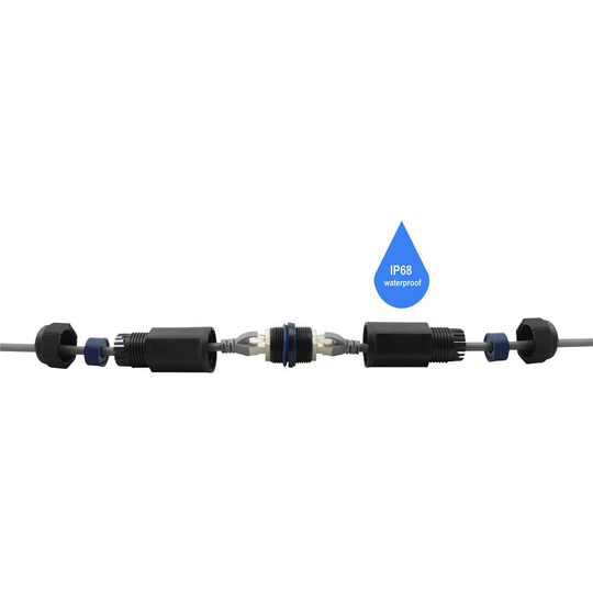 Renkforce RJ45 Nätverk Adapter CAT 6 [1x RJ45 hona - 1x RJ45 hona] Svart