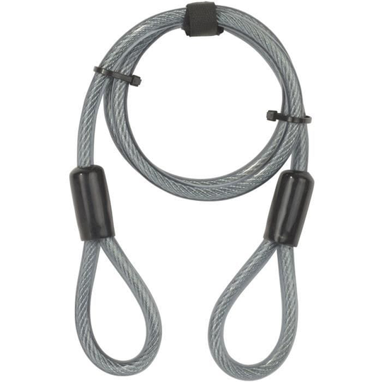 Yale spiralkabellås, 2 öglor för cykel, MTB, 120 cm x 12 mm