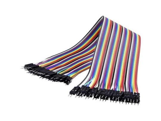 Renkforce JKMM403 Jumper-kabel Arduino, Banana Pi, Raspberry Pi [40x Trådbro-stik - 40x Trådbro-stik] 30.00 cm Flerfarvet