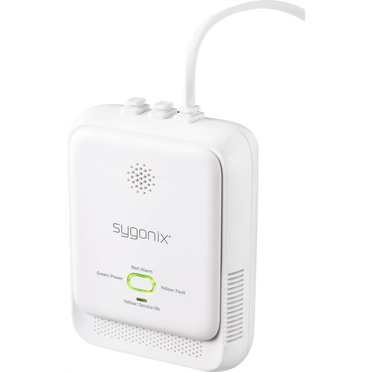 Sygonix SY-4996316 Gasdetektor Med app-styrning 230 V Detektering Metan
