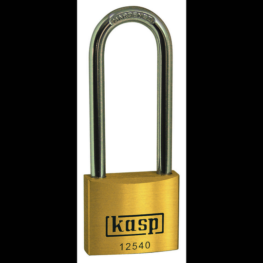 Kasp K12550L80A5 Hänglås 50 mm Guldgul Nyckel