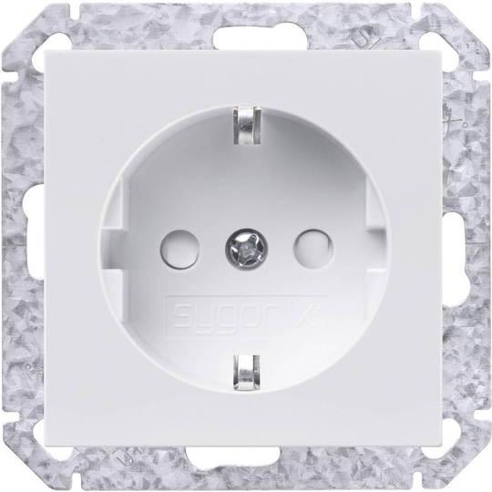 Sygonix Insats Vägguttag SX.11 Sygonix vit, glänsande 33593Q