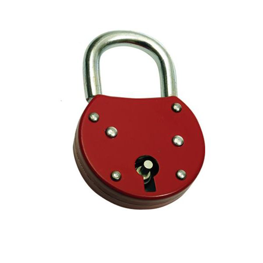 ABUS 465 Hänglås rödlackerad, korrosionsskyddad