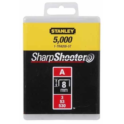 STANLEY häftklamrar 8mm typ A 1000 delar