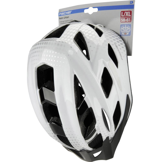 FISCHER FAHRRAD Urban Lano L/XL MTB-hjälm Vit, Svart Klädstorlek=L