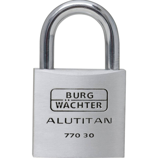 Burg Wächter 36021 Hänglås 30.00 mm Aluminium Nyckel