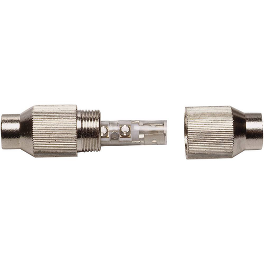 Koax-kabelanslutning Metall Kabeldiameter: 7 mm