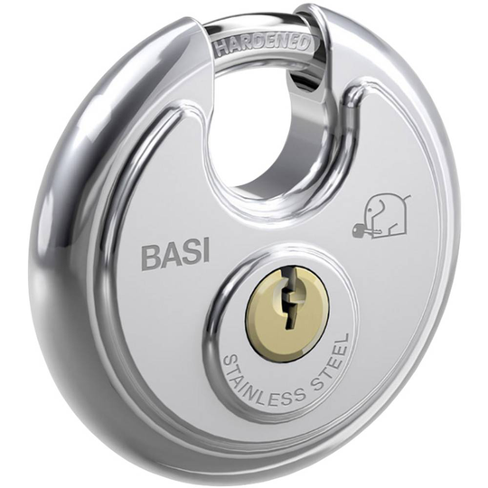 Basi 6100-7001-703 Hänglås 70 mm Silver Nyckel
