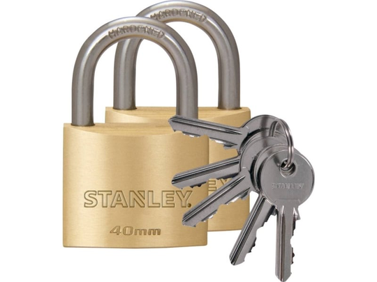 Stanley 81103 371 402 Hængelås 40 mm Identiske Nøglelås