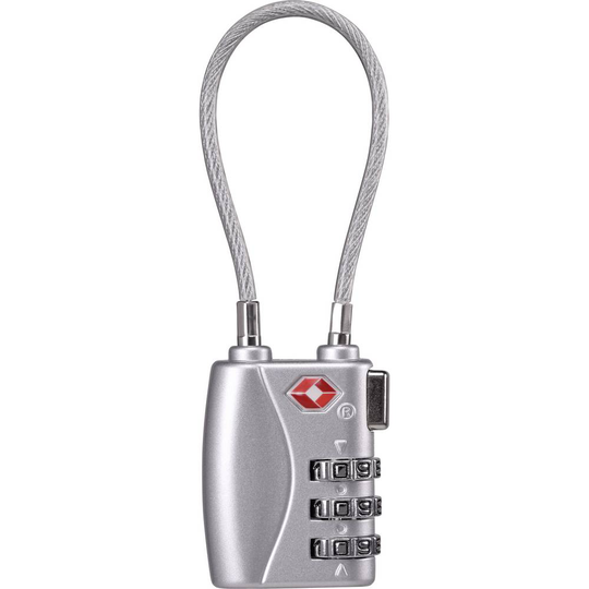 Basetech BT-1826581 Kabellås 33 mm Silver Kombination