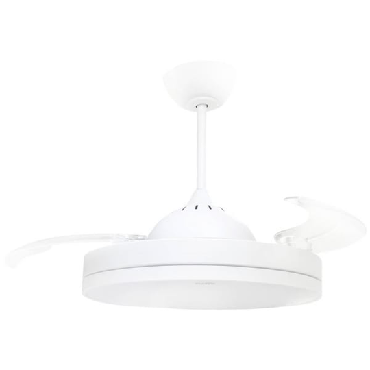 Sygonix Loftsventilator (Ø x H) 480 mm x 400 mm Chassisfarve: Hvid