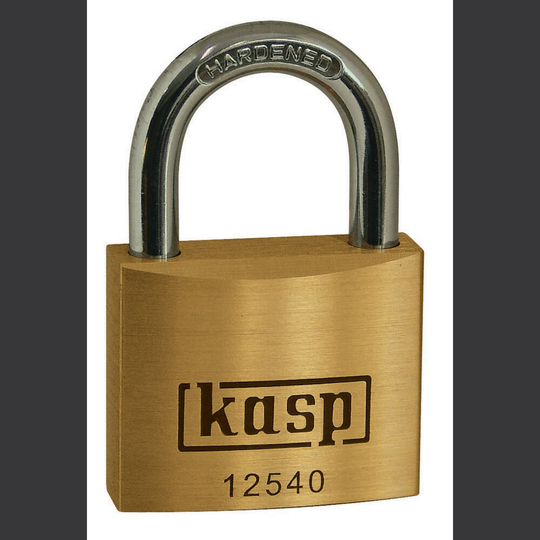 Kasp K12540 Hänglås 40 mm Guldgul Nyckel