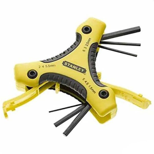 STANLEY 0-95-935 Insexnyckelsats 9 delar, 1,5-6 mm