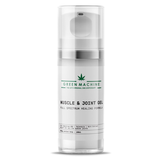 Green Machine Hemp Joint & Muscle Gel, High Strength Hemp Oil Formula Rich in Natural Extracts. Soothe Feet, Knees, Back, Shoulders (100ml)