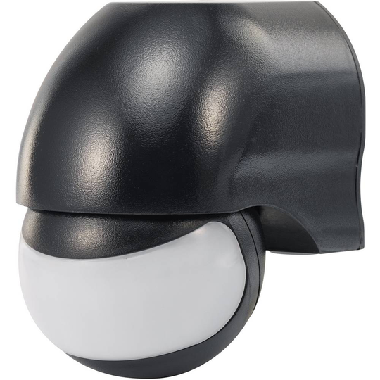 Renkforce 1034068 Utanpåliggande PIR-rörelsedetektor 160 ° Relä Svart IP44