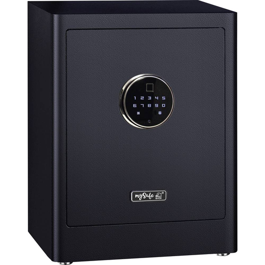 Basi 2020-0001-SCHW mySafe Premium 450 Möbelkassaskåp Kombination, Fingeravtryck