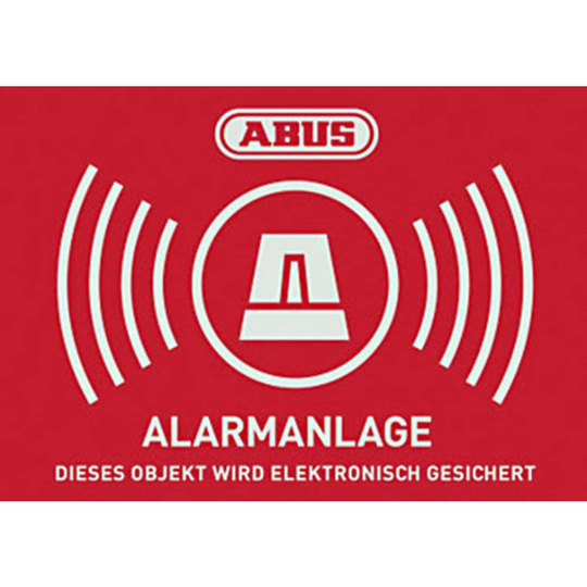 Varningsdekaler Larmsystem Språk Tyska (B x H) 148 mm x 105 mm ABUS AU1422