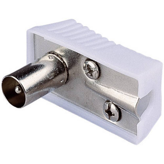 Koaxial-vinkelkontakt Kabeldiameter: 7.2 mm