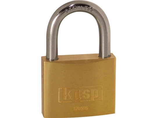 Kasp K12050SD Hængelås 50 mm Gyldengul Nøglelås