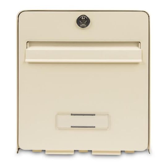 BURG WACHTER Favoribrevlåda i galvaniserat stål - 1 dörr - Beige
