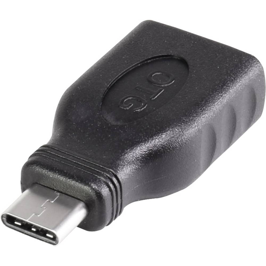 Renkforce USB 3.0 Adapter [1x USB-C® hane - 1x USB 3.2 Gen 1 A hona (USB 3.0)] OTG, guldpläterad kontakt