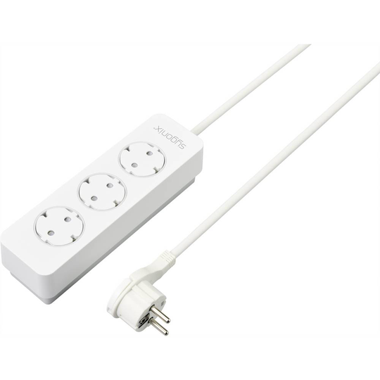 Sygonix SY-4980986 Förgreningsdosa utan brytare Vit Skyddskontakt