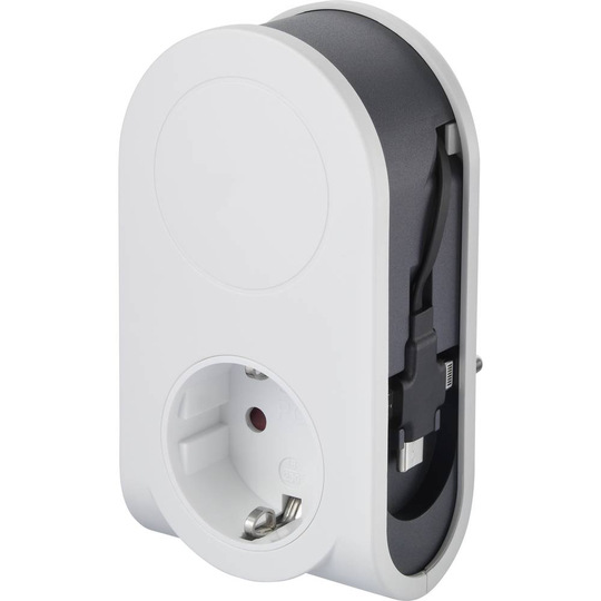 Sygonix SY-4547666 Mellankontakt med usb 2-polig Vit, Svart