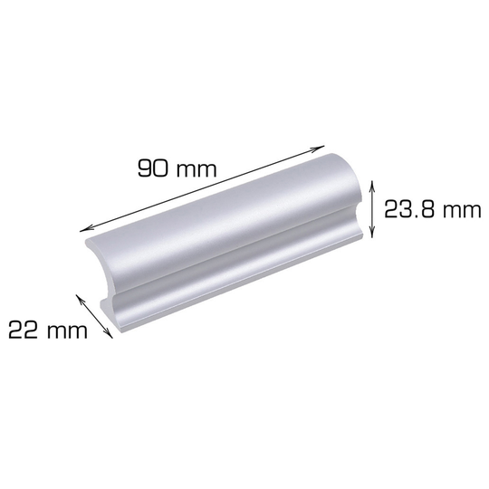 Fönsterhandtag 90x22x23,8 mm Aluminium Home>it
