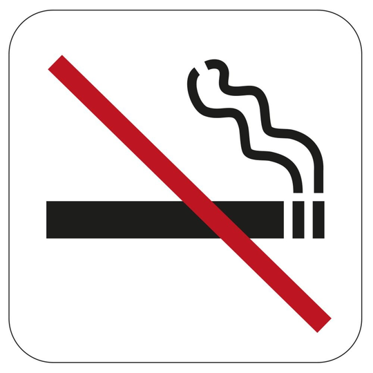 Symbol No Smoking 80x80 mm SB Habo