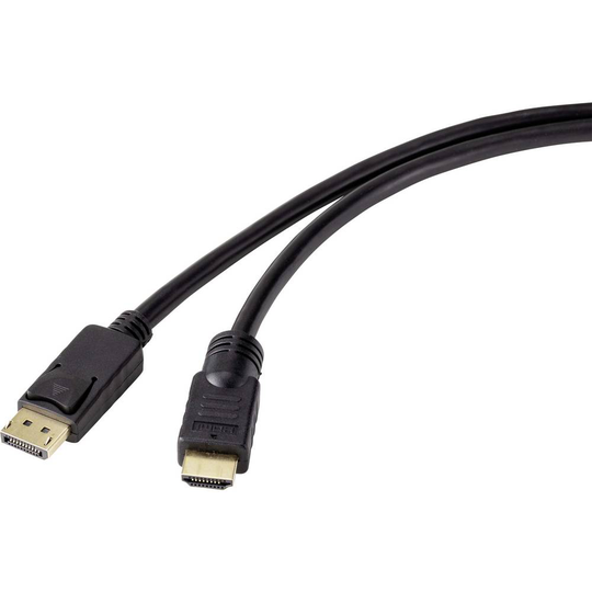 Renkforce RF-4581872 DisplayPort / HDMI Adapterkabel 15.00 m Svart