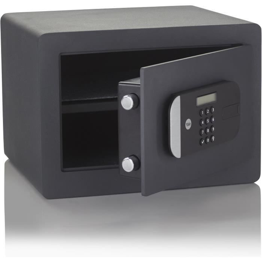 YALE Högsäkerhetsskåp med elektroniskt lås (SKG-certifierat), hushållsstorlek H.25 x B.35 x D.30 cm (18.6 L)