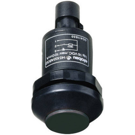 Elobau 145000AB-BK 145000AB-BK Tryckströmställare 48 V DC/AC 0.5 A 1x Av/(På) IP67 momentan 1 st