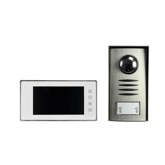Sygonix SY-3313340 Video-porttelefon Sladd Komplett-set Silver