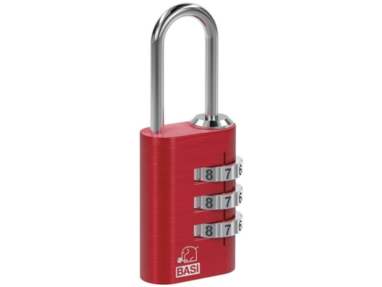 Basi 6170-4000-ROT Kuffertlås 21 mm Rød Kombinationslås