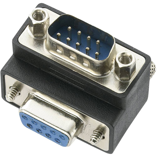 Seriell Adapter [1x D-SUB hane 9-pol - 1x D-SUB hona 9-pol] Svart Renkforce