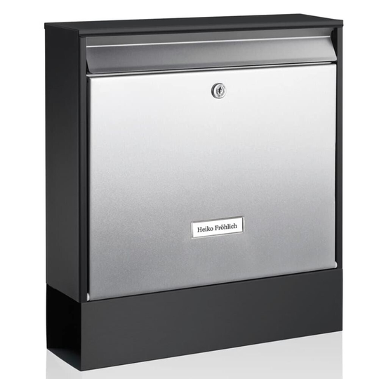 BURG-WÄCHTER Brevlåda Oxford-Set 68770 B+S rostfritt stål silver