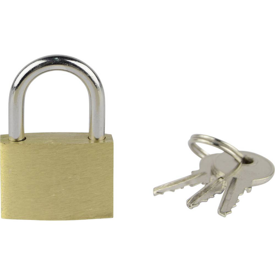 Brüder Mannesmann M 413-25 Hänglås 25 mm Guldgul Nyckel