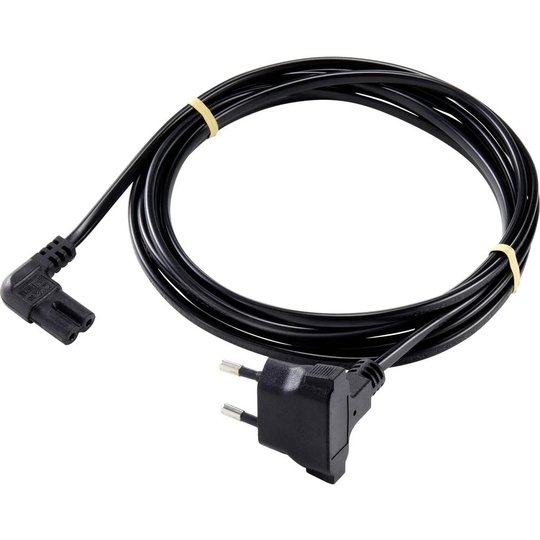Sygonix SY-5043446 Ström Strömsladd Svart 3.00 m