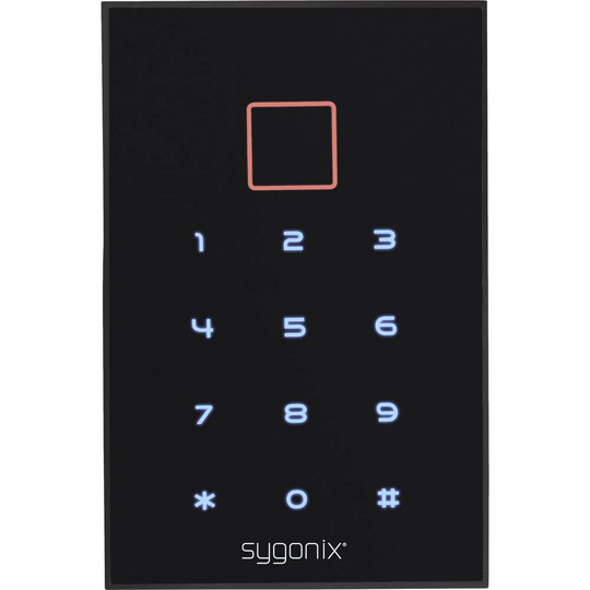 Sygonix SY-3435062 Kodlås Ytmontering 12 V/DC IP66 med upplyst knappsats, med Touchscreen