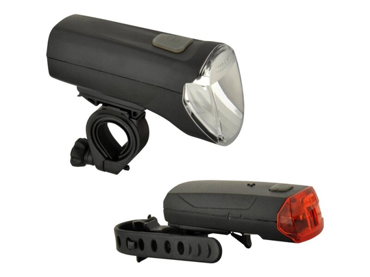 FISCHER FAHRRAD Cykellys sæt 85347 LED (RGB) Batteridrevet Sort