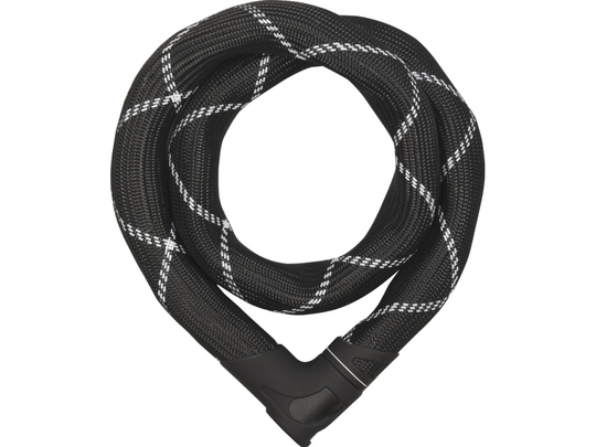 ABUS Combination 8210/110, Kedjelås, Svart, Stål, Stål, Platt nyckel, 110 cm