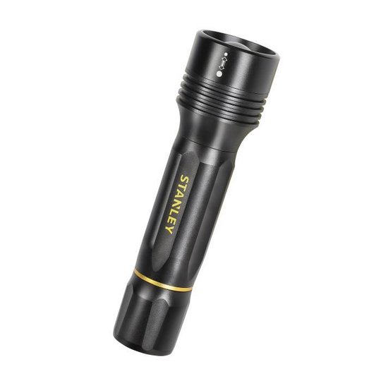 STANLEY - Laddningsbar ficklampa - 600 lumen - Svart