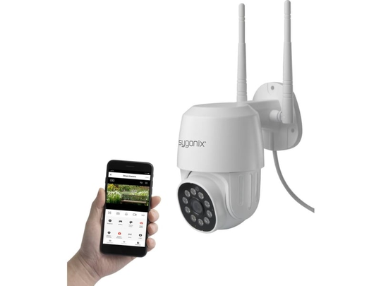 Sygonix PTZ WLAN SY-4760960 LAN, WLAN IP Overvågningskamera 1920 x 1080 Pixel