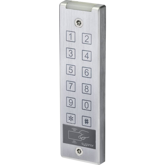 Sygonix SY-4777290 Kodknappsats med RFID Utanpåliggande 12 V/DC, 24 V/DC IP65 med Touchscreen