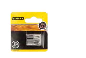 Stanley STA61160-XJ, 3 styck, Phillips, PH1/2/3, 5 cm, Hexagonal
