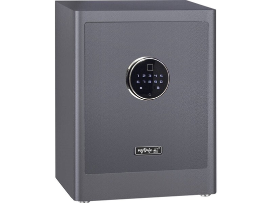 Basi 2020-0001-GRAU mySafe Premium 450 Pengeskab Kombinationslås, Fingeraftrykslås