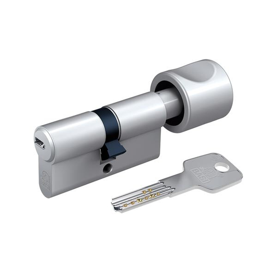 BASI BM K45/50, Europrofilcylinder, Nickel, 3 styck, 408 g, 1,5 cm